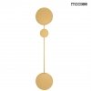 Nowoczesny Minimalistyczny Kinkiet Ścienny Złoty SHADOW MSE010100354 KING HOME